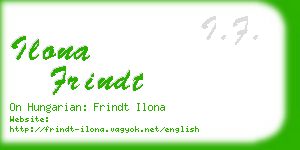 ilona frindt business card